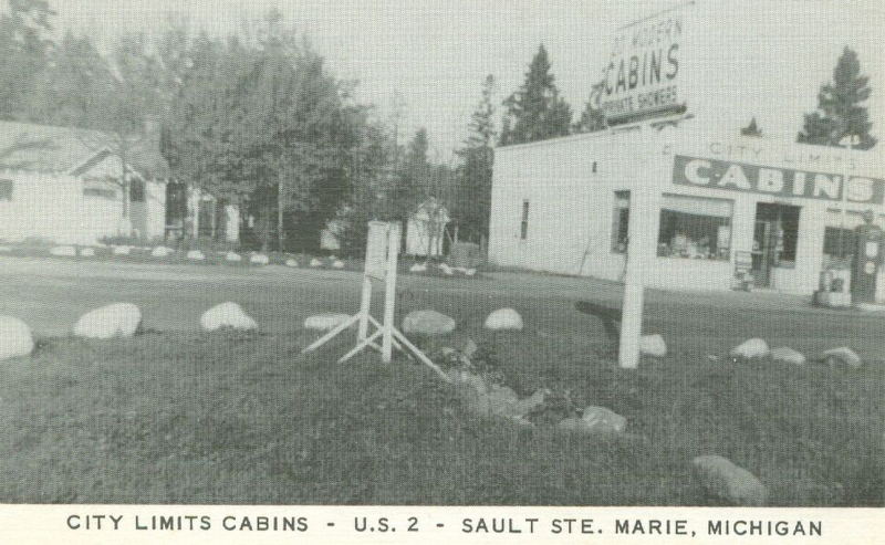 City Limits Cabins - Vintage Postcard (newer photo)